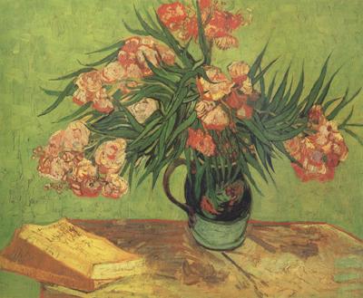 Vincent Van Gogh Still life:Vast with Oleanders and Books (nn04) oil painting image